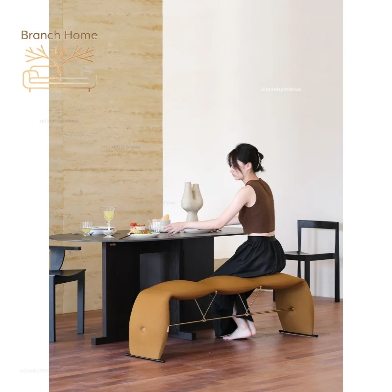 Squeaky Encounter Bench Shoe Change Stool Bedside Stool Door Household Light Luxury Advanced Designer Blogger Same Dining Stool