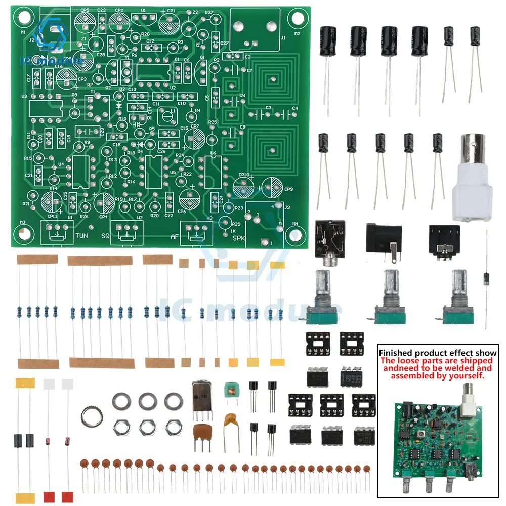

118-136MHz Aviation Band Receiver Module DIY Kit - High Sensitivity AM Radio with AGC Circuit & Noise Cancellation