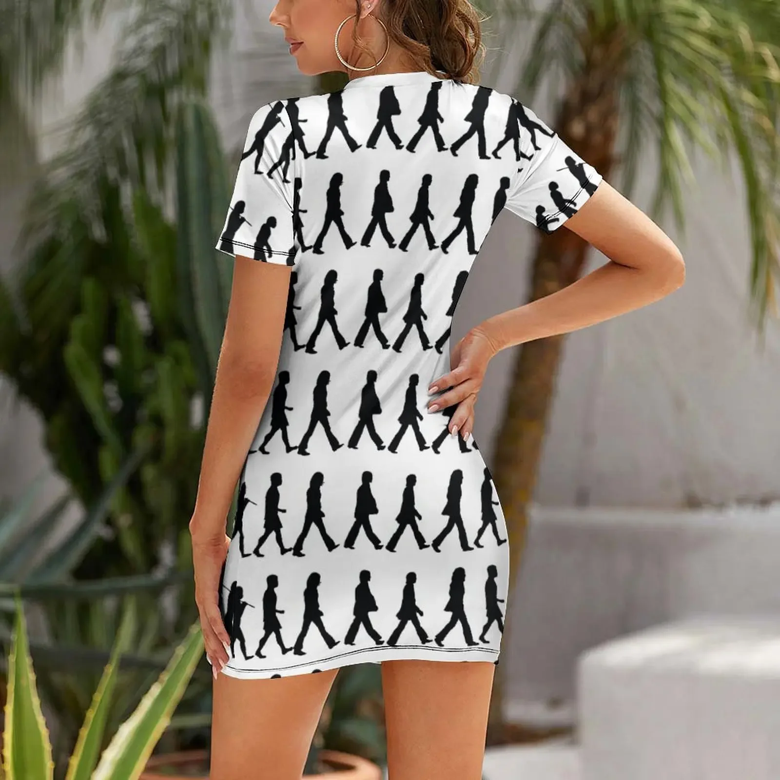 The Evolution of Man & Beatle Short-Sleeved Dress elegant women's sets woman dress Women's summer dresses Dress