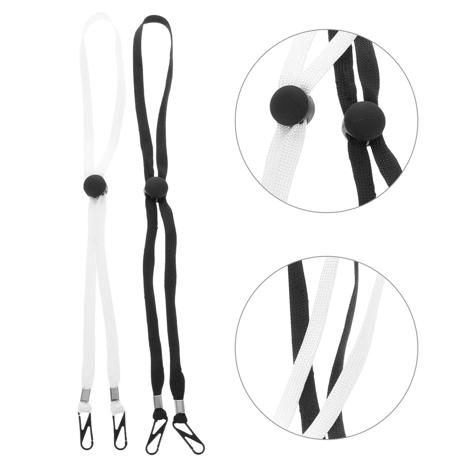 

10pcs Adjustable Windproof Hat Lanyard Anti-lost Strap Clips for Masks Gloves Caps Face Accessories Sun Protection