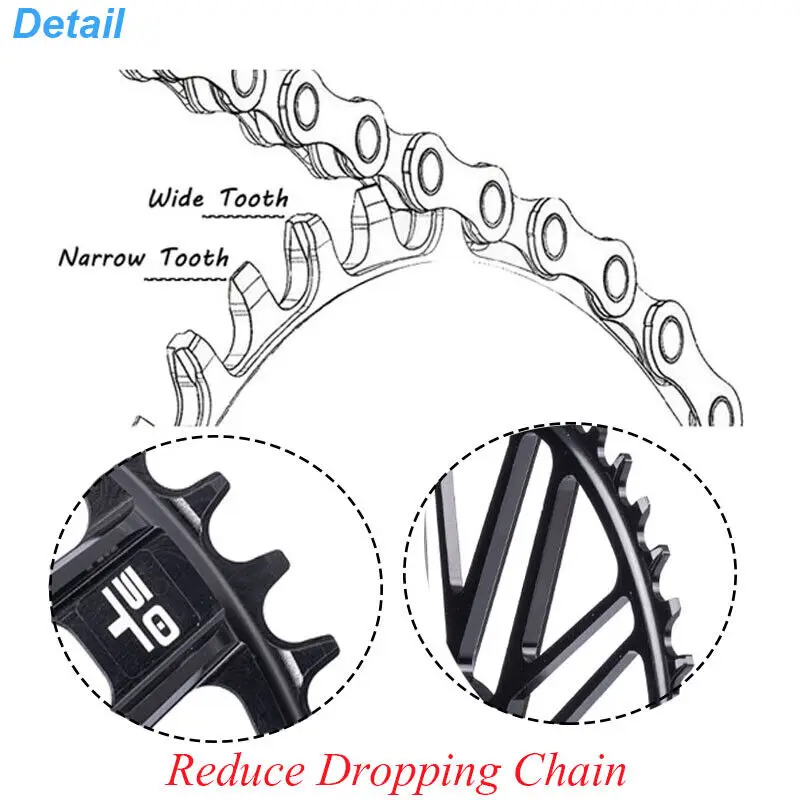 BUCKLOS Direct Mount Chainring for SHIMANO Road Bike Chainring 48-32T 50T Single Double Speed Folding Bicycle Chainwheel view 5