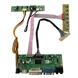 New HDMI+VGA+DVI Controller Driver Board Monitor Kit For M215HW01 V8 / M215HW01 VB LCD LED Screen 1920x1080 30Pins Panel