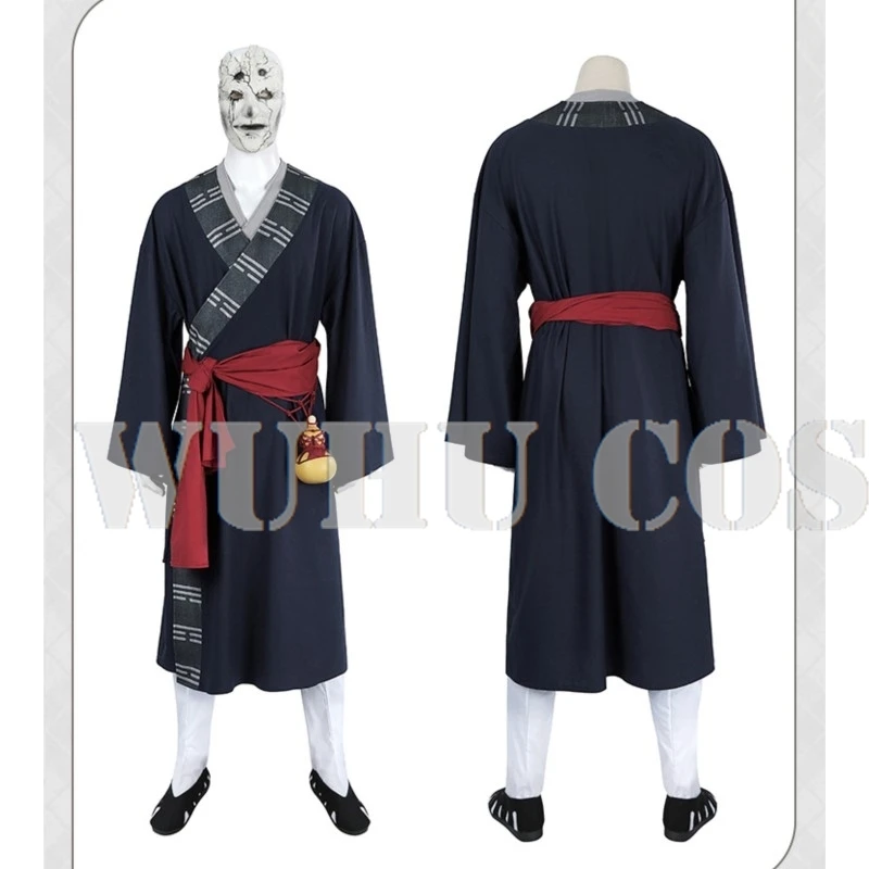 Black Myth Wukong Cosplay Costume pour hommes, BodiMi Dao Ren, Masque de jeu, Midaoren, ixd'Halloween, Barrage craquelé, Effrayant