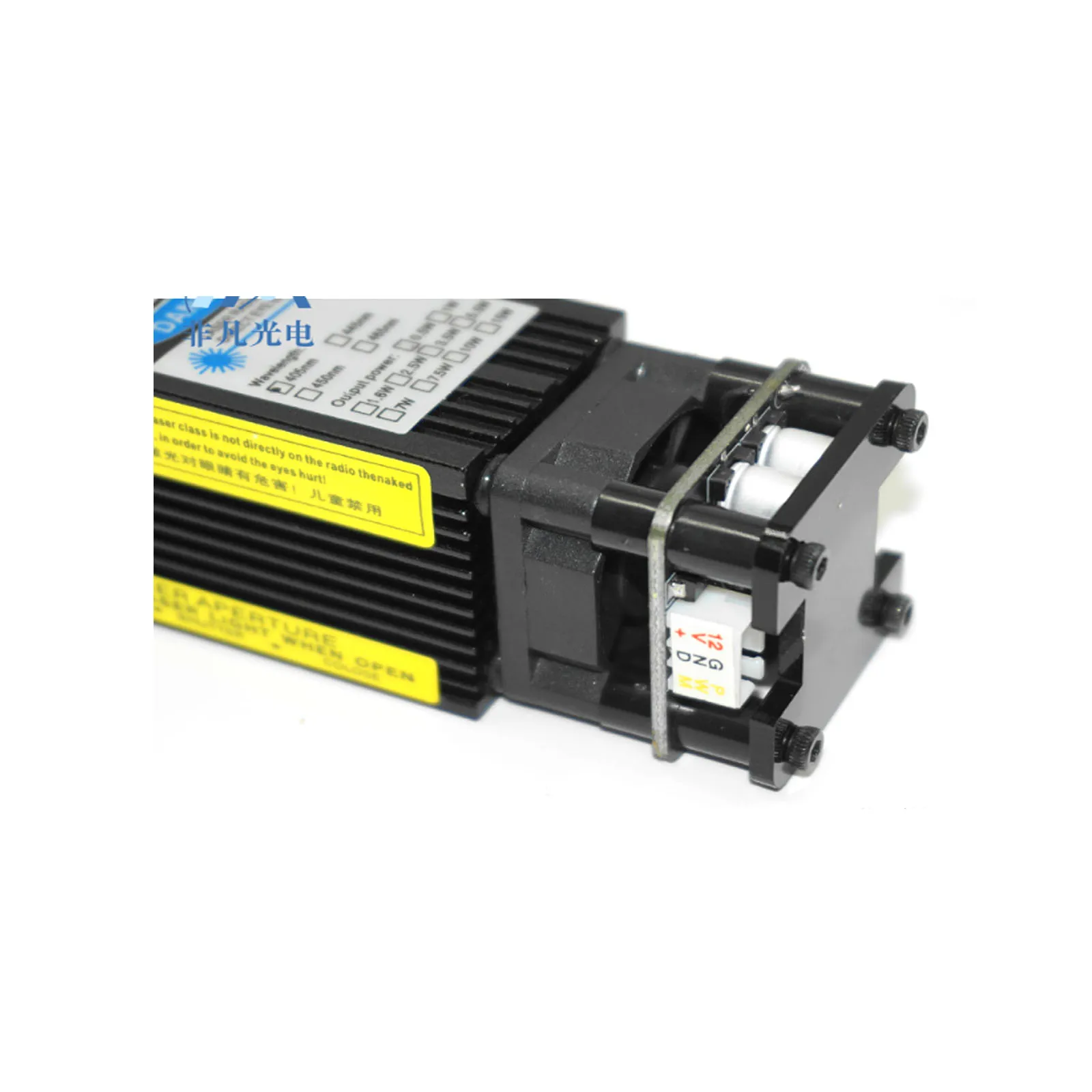 405nm 500mW Blue-Purple Laser Module Adjustable Focal Length Single Mode 12V