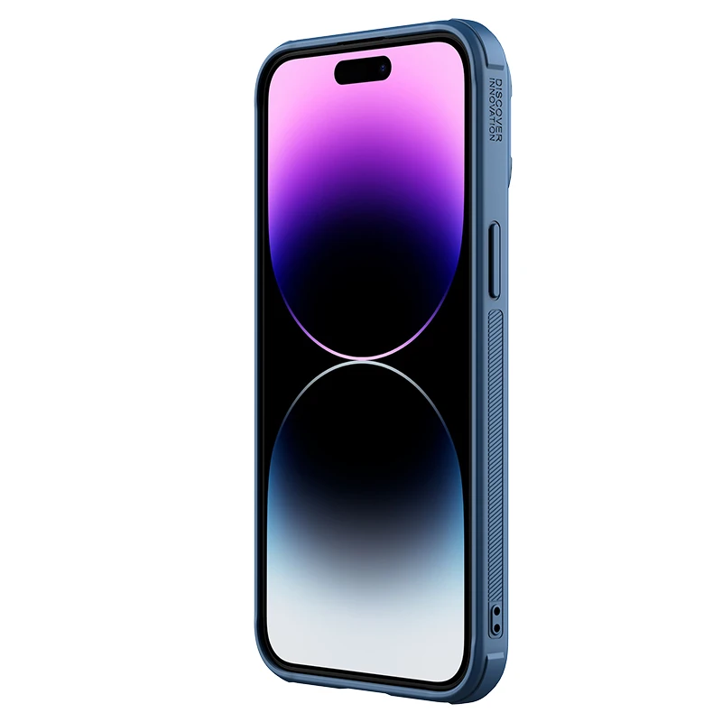 iPhone 15 Pro/15 Pro Max용 NILLKIN 가죽 케이스, 카메라 렌즈 보호, 킥스탠드가 있는 고급 커버, 충격 방지 긁힘 방지