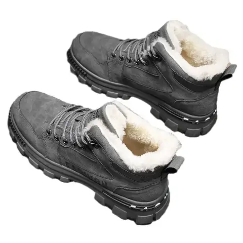 पुरुषों के लिए सर्दियों के स्नो बूट, फिसलन रोधी, आलीशान इनडोर गर्म, ठंड से बचाव वाले, ऊंचे प्लेटफार्म वाले, लेस-अप वाले, आउटडोर खेल और काम के जूते 10 best sales पुरुषों के प्लेटफ़ॉर्म बूट - №8