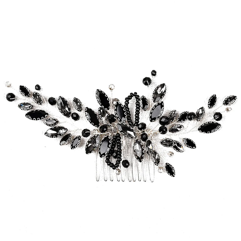 

Гребень для волос со стразами, свадебный головной убор, аксессуар для волос невесты, хрустальный декоративный головной убор для выпускного вечера и торжеств