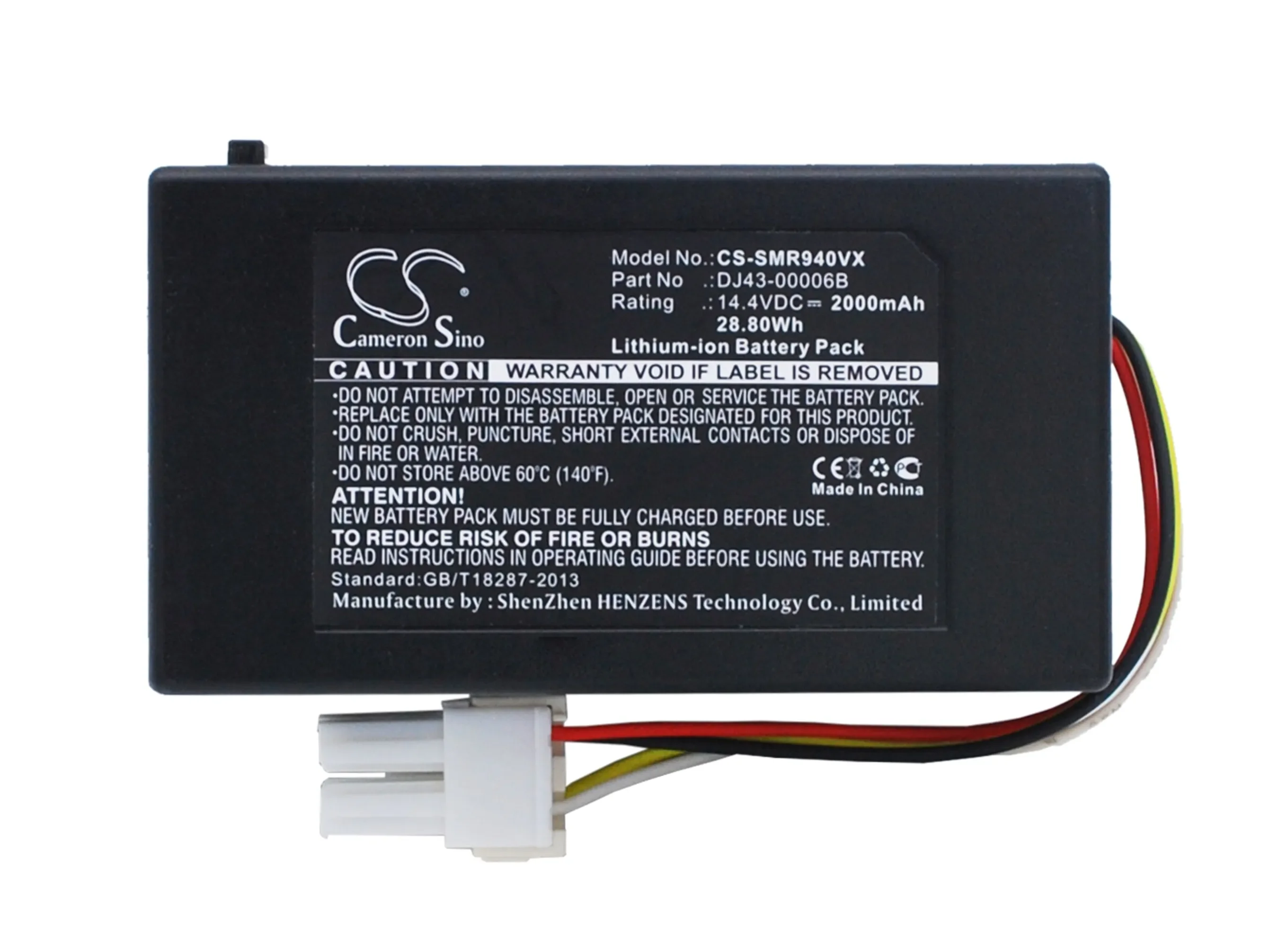 Vacuum Battery For Samsung DJ43-00006A DJ43-00006B DJ96-00152B DJ96-00203A NaviBot SR8940 NaviBot SR8950 NaviBot SR8980 2000mAh