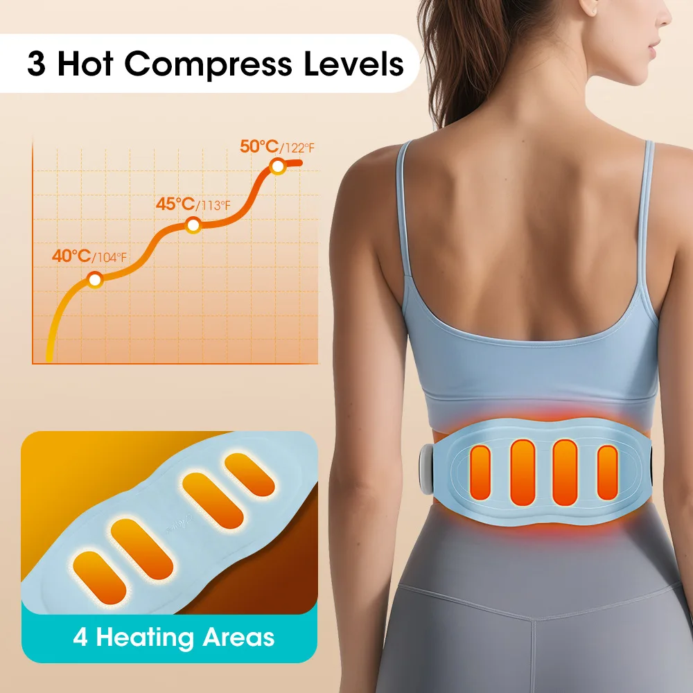 

Electric Waist Massager Abdomen Vibration Heating Warming Uterus Intelligent Pulse Belly Fitness Instrument Waist Massage Belt