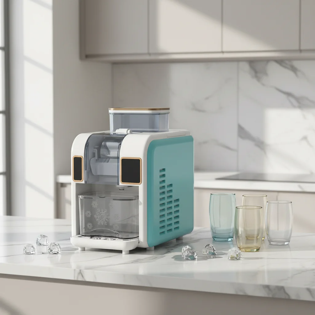 

Customizable Table Top Maker Ice Machine Automatic High-Capacity Flakes Smoothie Cube