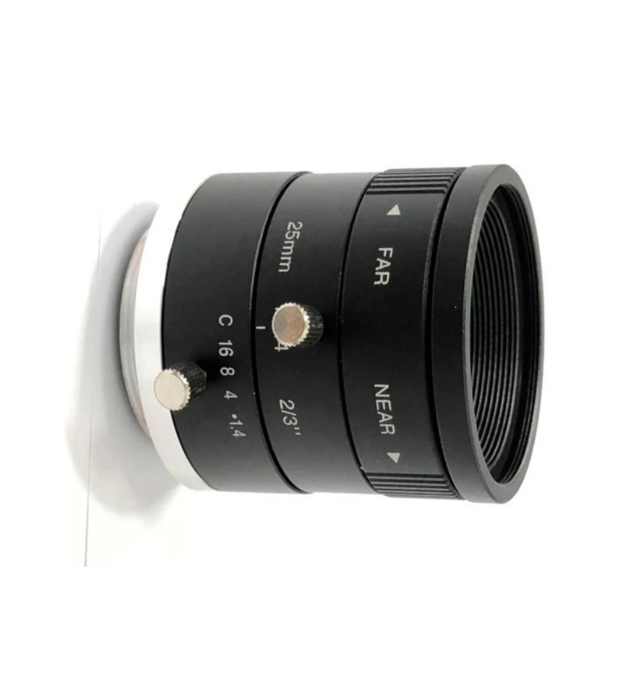 2/3 3MP 25mm FA Lens CCTV Lens Ultra-high resolution lens C-Mount Multi-layer coating high transmittance Compact structure