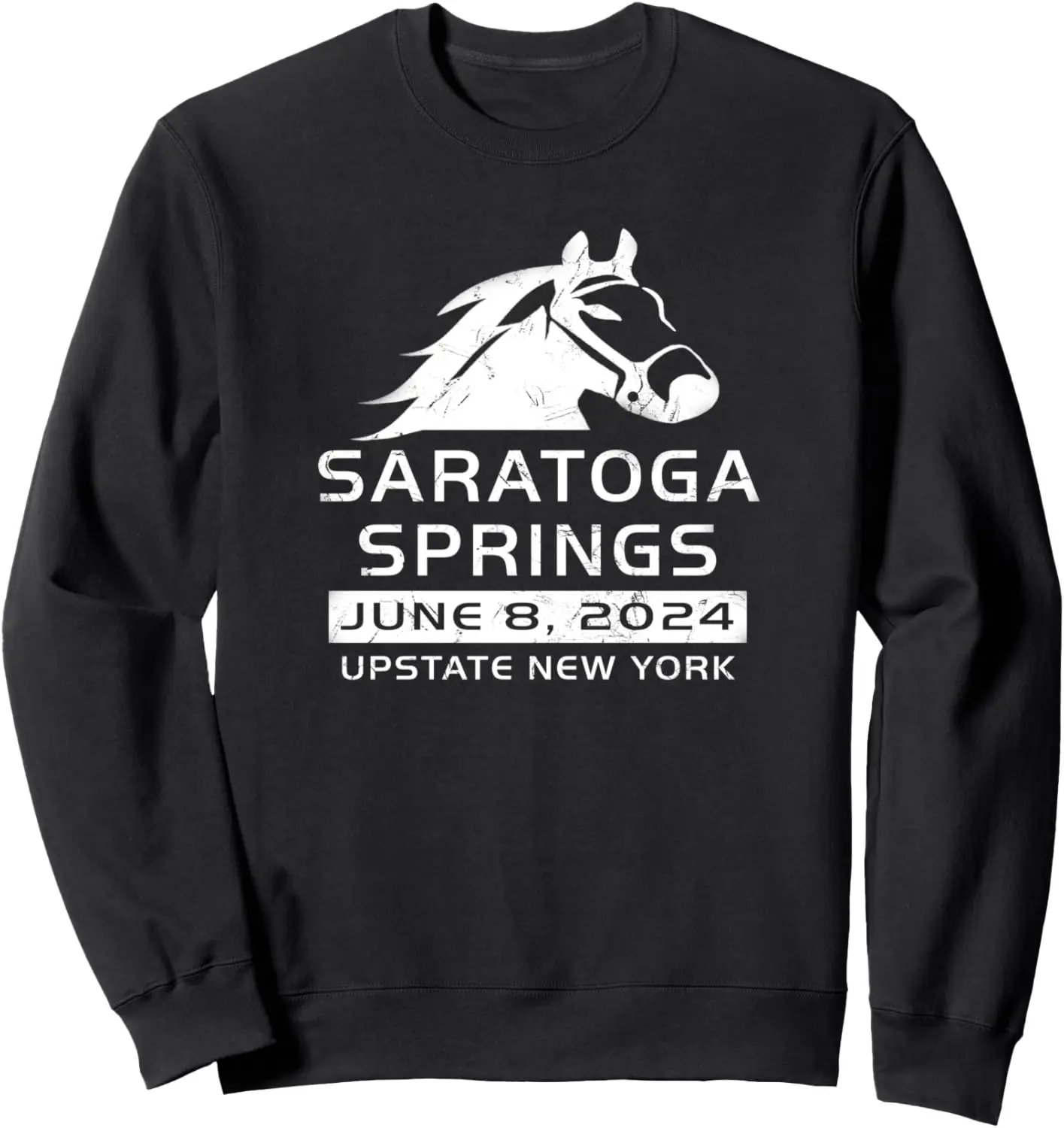 Saratoga Springs Upstate New York Horse Racing 2024 Souvenir Sweatshirt