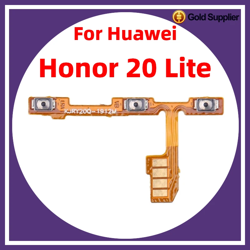 For Huawei Honor 20 Lite Power ON OFF Volume Camera Key Button Switch Flex Cable Replacement