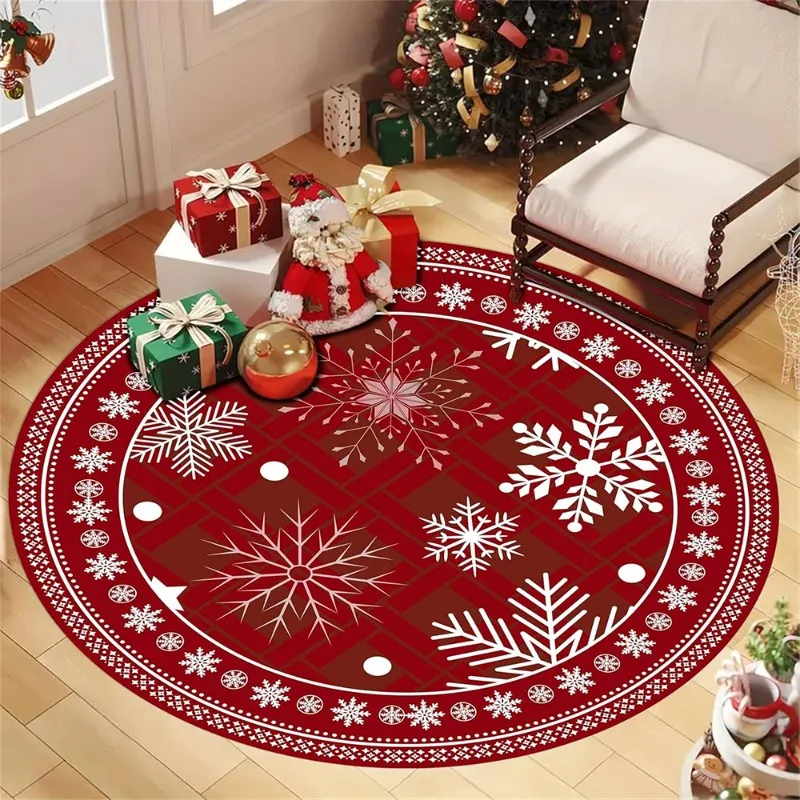 Sheet Music Christmas Rug vintage musical note staff print watercolor holly berry candy cane floor accent 80x80cm