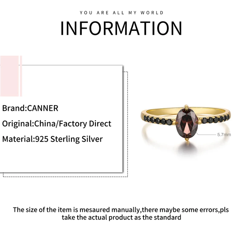 Exquisite Anillos De Plata 925 Sterling Silver Micro Inlaid Single Row Black Zircon Rings For Lovers' Wedding Jewerly