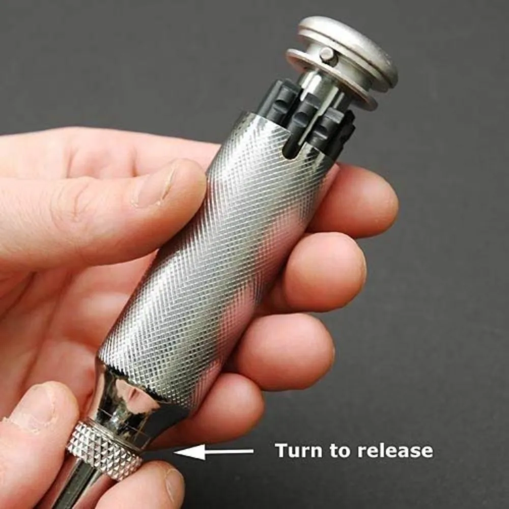 8ビットダブルフルートミニドリルセット（クロムメッキ真鍮製）- チャック不要のコンパクトハンドツール