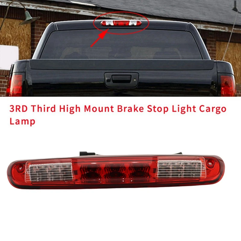 Car LED Third High Mount Brake Light 25890530 For Chevrolet Silverado GMC Sierra 2007-2013 3RD Brake Stop Taillight Lamp