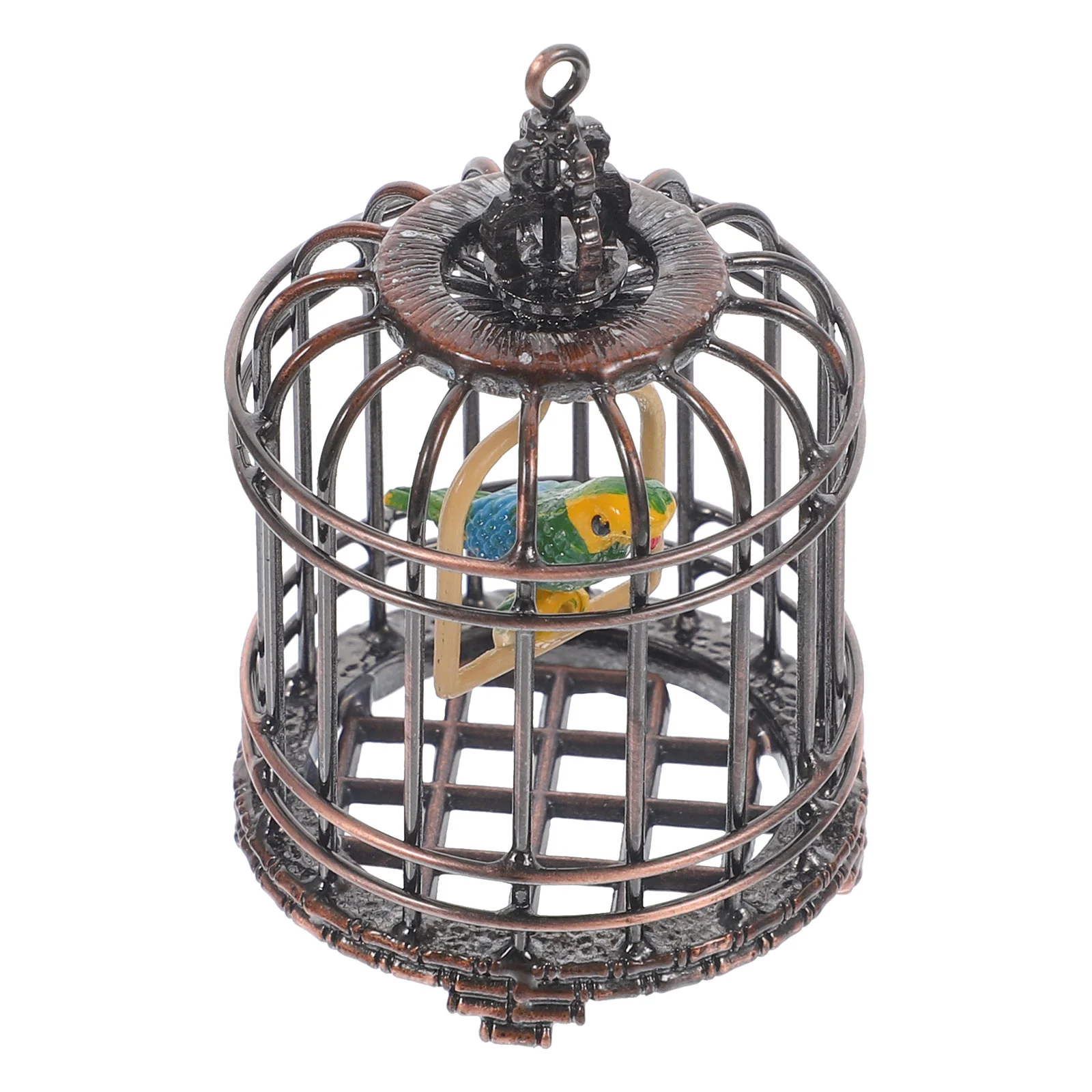 

Simulated Bird Cage Tiny House Birdcage Model Mini Gift Simulation Small Homes Miniature Decor Parrot