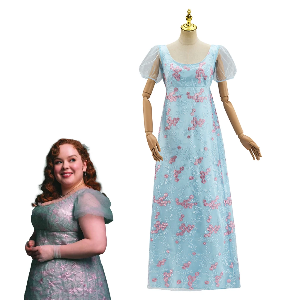 Penelope Bridgerton Costume: The Most Authentic Lace-Embroidered Regency Gown for Jane Austen Fans and Cosplayers Penelope Bridgerton Costume: The Most Authentic Lace-Embroidered Regency Gown for Jane Austen Fans and Cosplayers