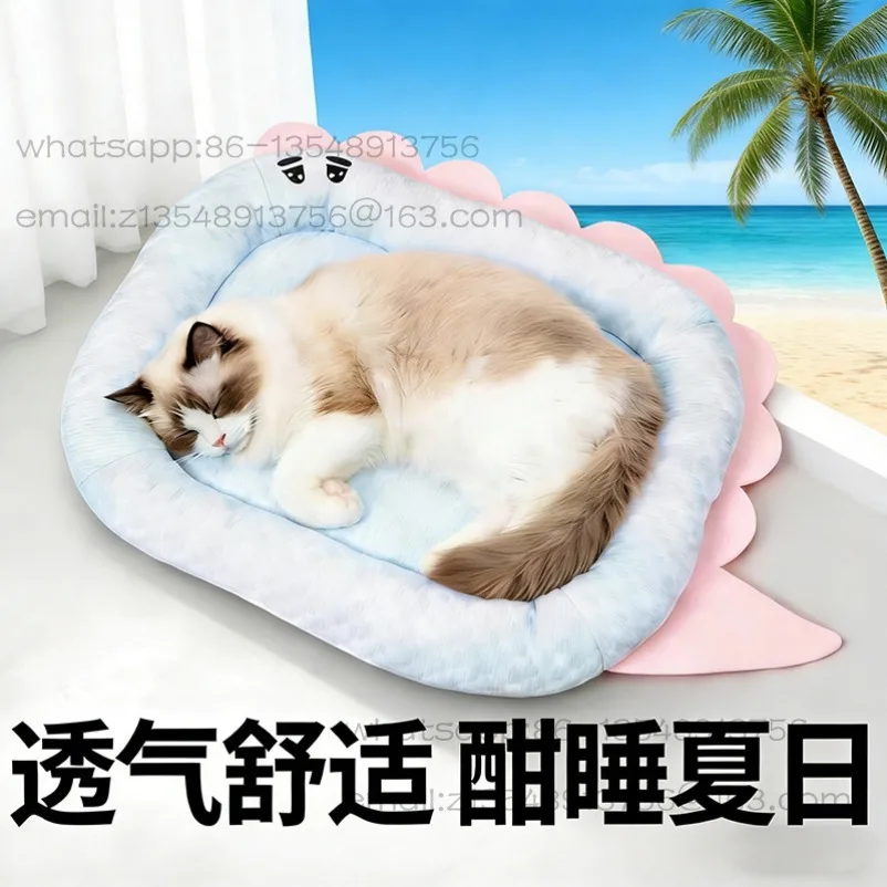 Cat Ice Mat Nest Pet  Summer Sleeping Mat Cooling Scratch and Bite Resistant Kennel Mat