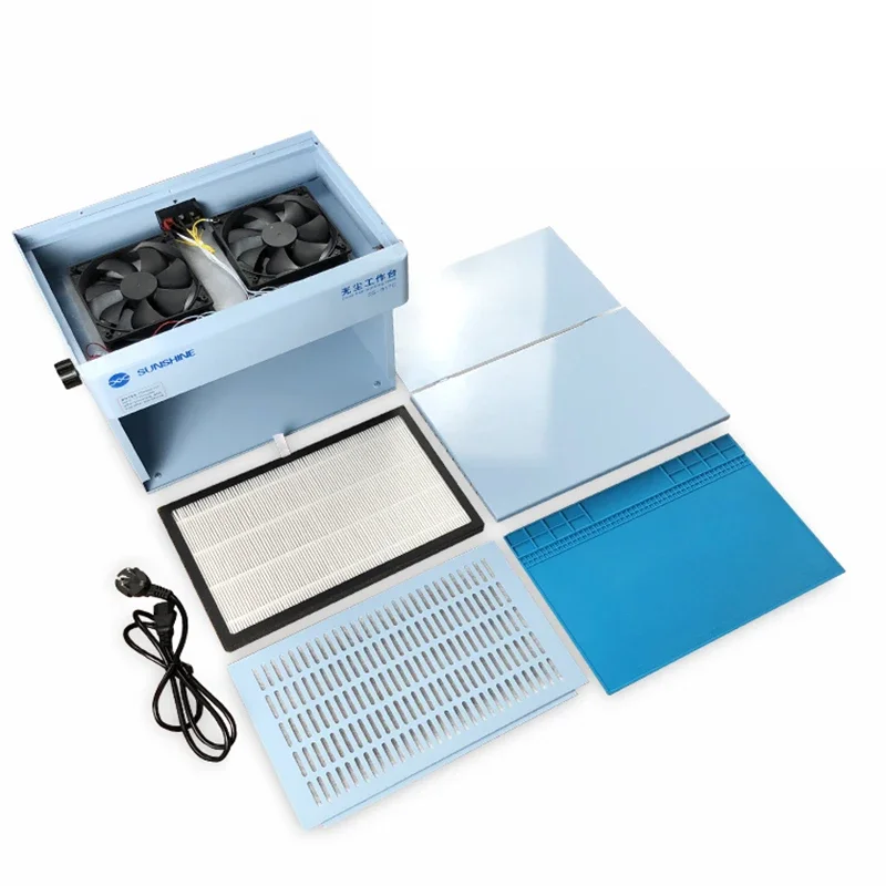 SS-917C Dust Free Working Room Anti Dust Working Bench Adjustable Wind Cleaning Room For Phone Refurbish Repair Workbench