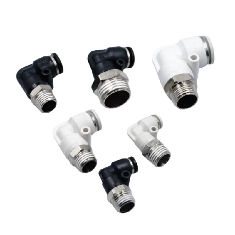 White High-Pressure PL Pneumatic Coupler 4-16mm, Quick Connect Fitting PL6-03 PL8-04 , for Air Compressor System
