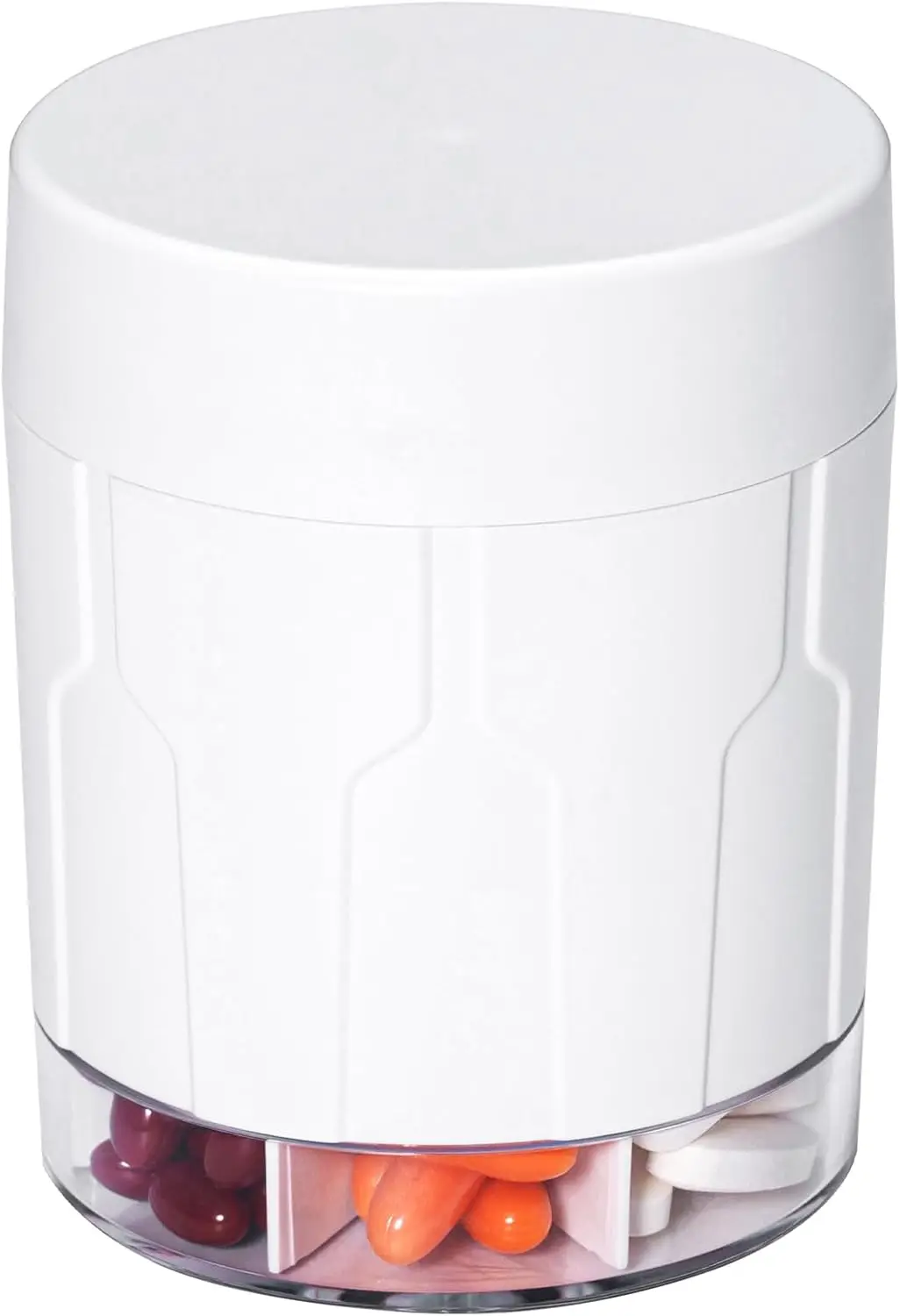 

Weekly Pill Organizer 7 Day, Large Compartments for Vitamins, 21 Labels & Brush Included, BPA-Free, Spill-Proof