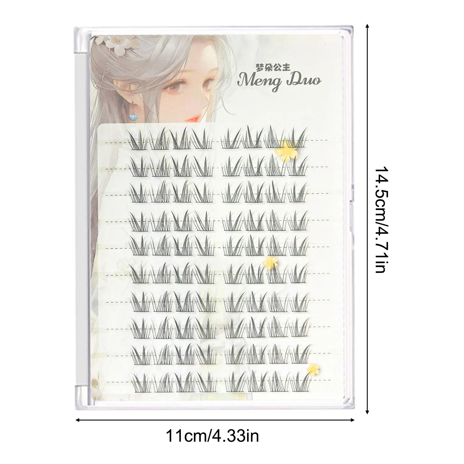 개별 클러스터 인조 속눈썹 연장 C-컬 내추럴 샤이니 파이버 속눈썹 데일리 메이크업용