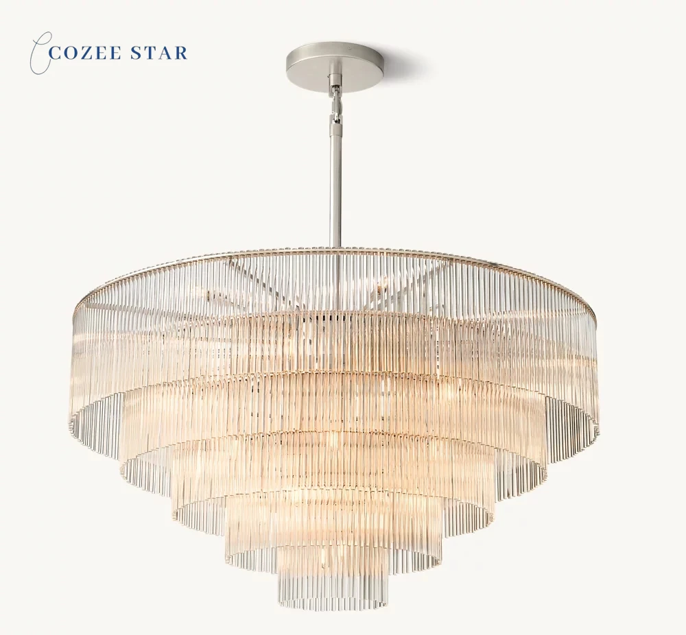 Modern LED Chandeliers Crystal Amadeo Round Chandelier Decoration Living Room Bedroom Farmhouse Pendant Lights Fixture