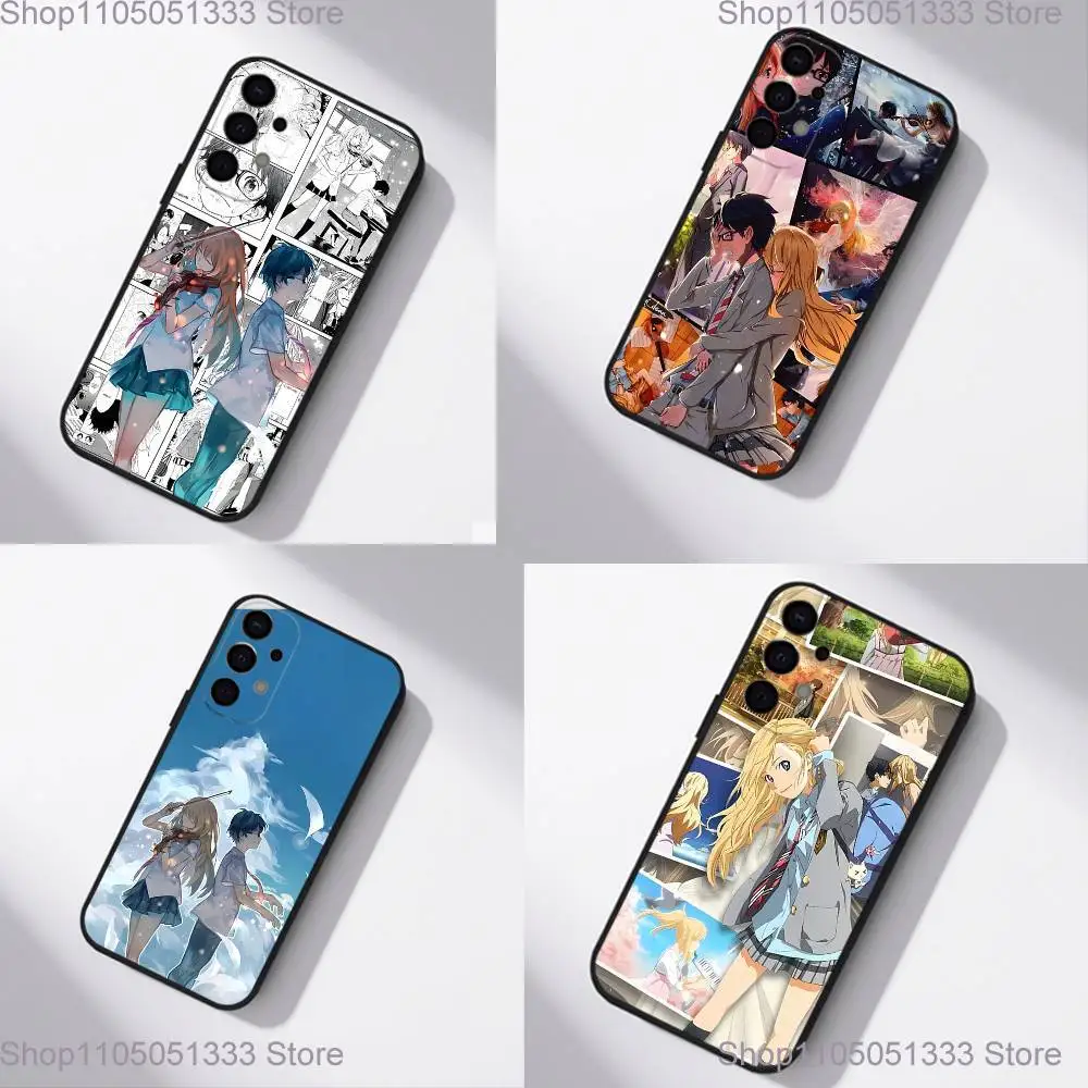 

Comic Your L-Lie in A-April Phone Case For Samsung S25,S24,S21,S22,S23,S30,Ultra,S20,Plus,Fe,Lite,5G Black Cover