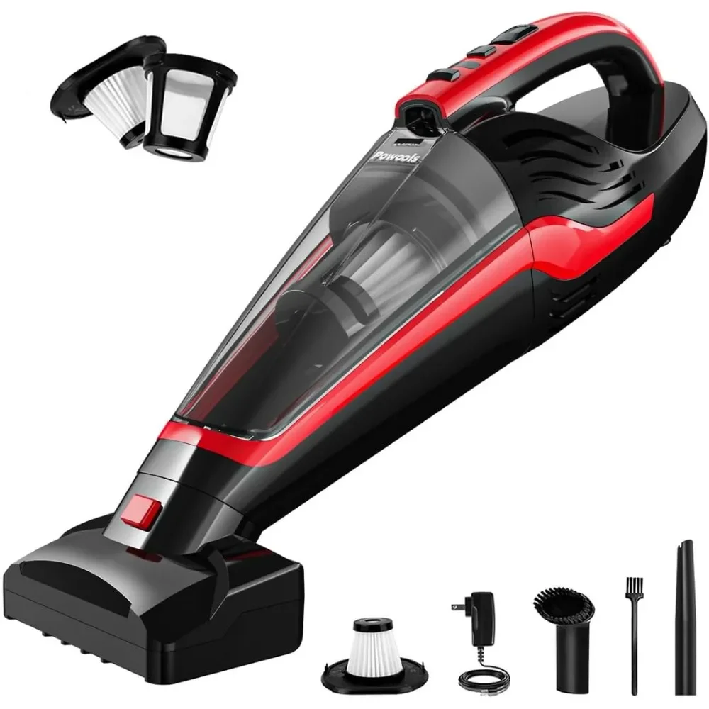 

Pet Hair Handheld Vacuum - Car Vacuum Cordless Rechargeable, Well-Equipped Hand Vacuum for Carpet, Couch,