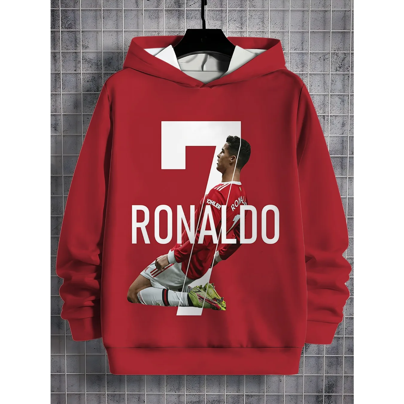 جديد 3D طباعة لاعب كرة القدم جميع المواسم الأطفال عارضة رونالدو البلوز بارد البلوز الأعلى C-Cr7 للجنسين الملابس #3