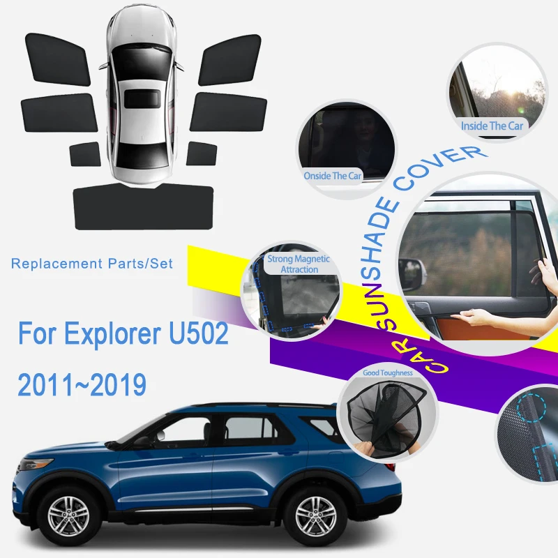 

Car Coverage Sunshade Pad For Ford Explorer Classic U502 2011~2019 Anti-UV Visor Sun Shades Sunshields Auto Interior Accessories