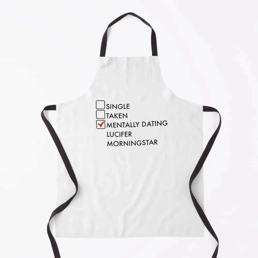 Mentally dating Lucifer Morningstar Apron Novelties Kitchen And Home men's barbecue Professional Barber home women Apron