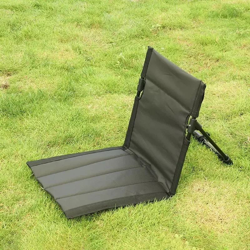 

Foldable Camping Chair Outdoor Garden Park Single Lazy Chair Backrest Cushion Picnic Camping Folding Back Chair Beach Chairs