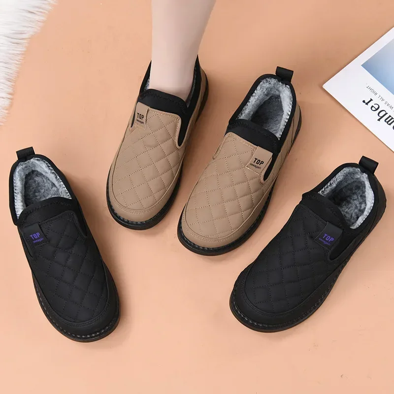 Women Cotton Shoes 2025 Winter Plush Warm Waterproof Comfortable Outdoor Anti Slip Wear-resisting Casual Cold Proof Cotton Shoes