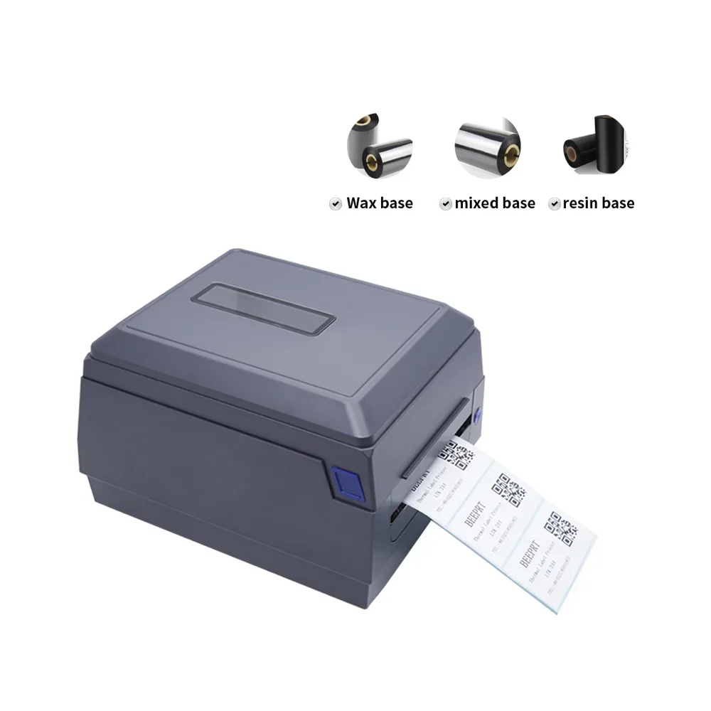 IPRT&BEEPRT 110mm Thermal transfer shipping barcode label printer roll digital water proof ribbon printer