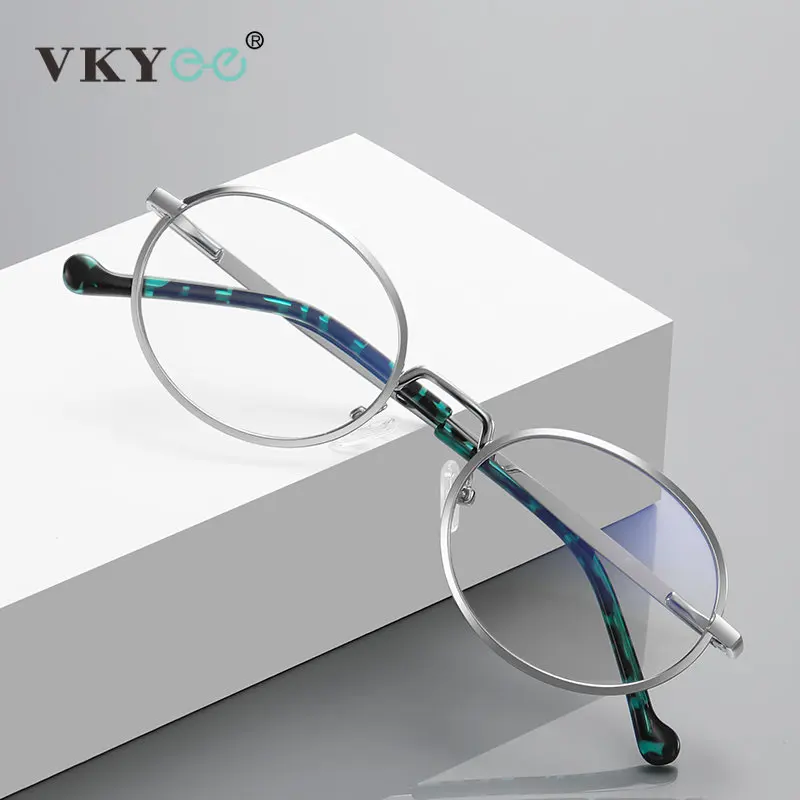 VICKY Retro Metal Women Reading glasses Myopia Prescription Glasses Hyperopia Anti Blue Light Optical Eyeglasses Frame PFD3058