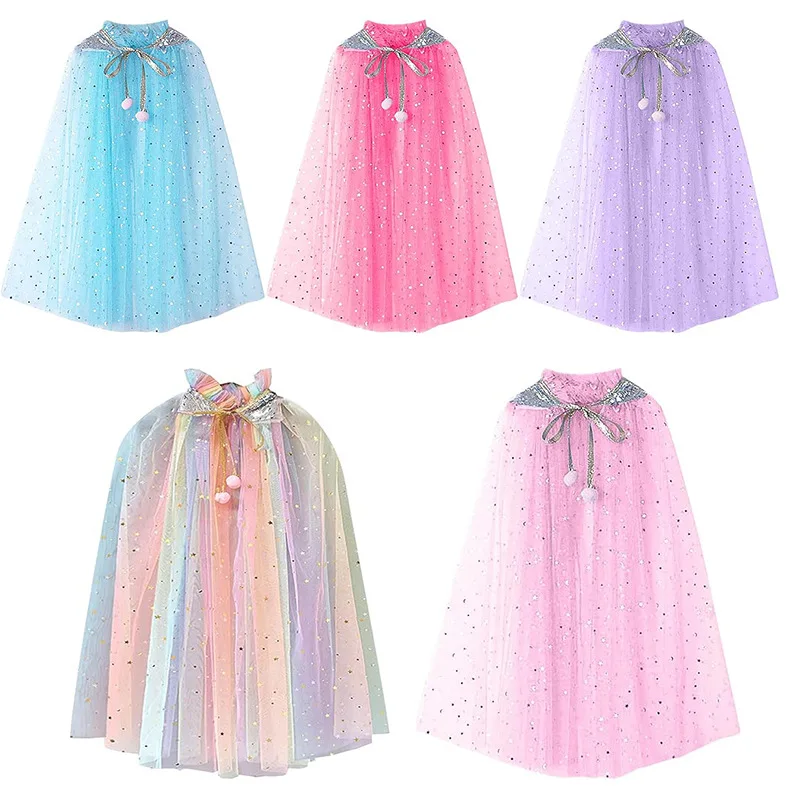 Costume de princesse Everak pour enfants, accessoires de performance pour filles, Frozen Elsa, Anna