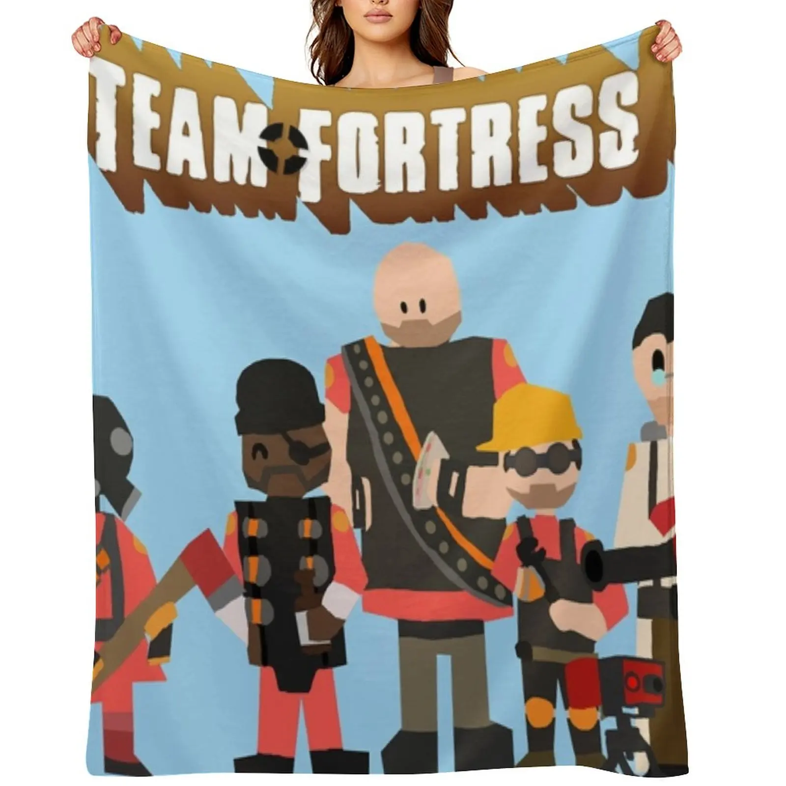

Team fortress 2 Throw Blanket Loose Retros warm winter Blankets