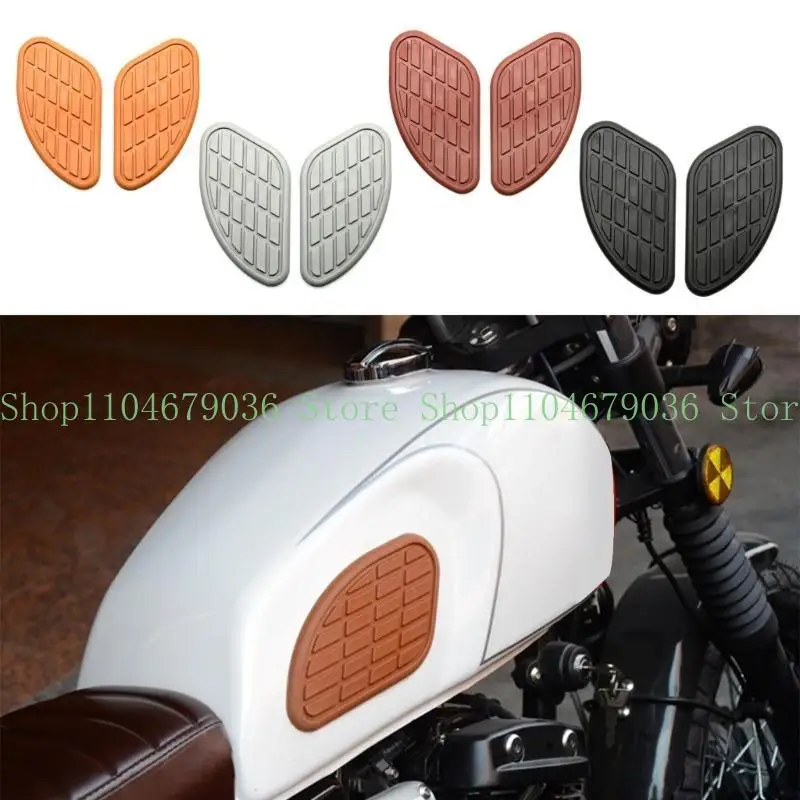 652F Vintage Look Motorcycle Tanks  Pads Motorcycle Tanks  Traction Pad Protectors Rubber Pads for Improved Grip & Protections