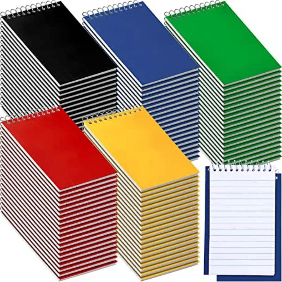 

Pieces Spiral Memo Pads Bulk 3 x 5 Inch Small Note Pads Top Bound College Ruled Paper Mini Notepad Pocket Spiral Notebooks for