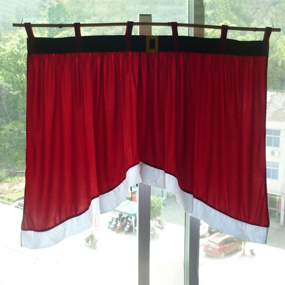 

Christmas Window Curtain Xmas Festival Draperies Decorative Curtains For Living Room Bedroom Nursery Wash Resistant