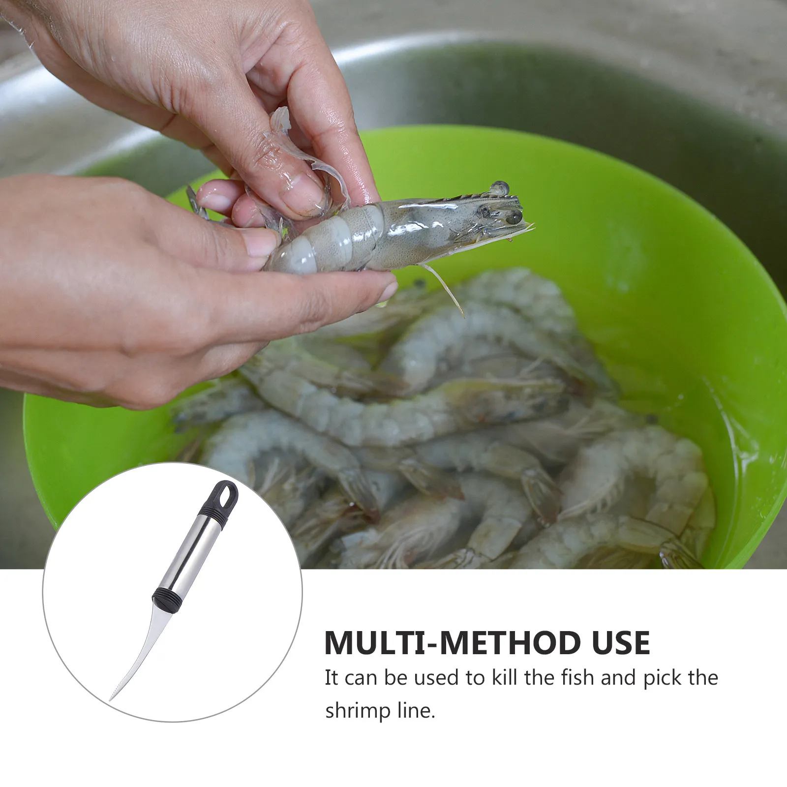 

5Pcs Shrimp Line Cutter Stainless Steel Shrimp Opener for Efficient Deveining Seafood Prep Tool Kitchen Gadget