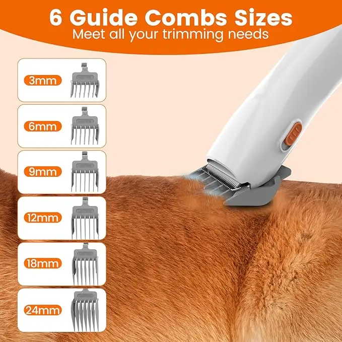 12000Pa Pet Grooming Kit Hair Vacuum Suction Cleaner Set Dog Cat Comb Hair Vacuum Clipper Trimmer Pet Cleaning Grooming Products