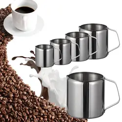 1/2/3/5/10OZ Durable Stainless Steel Coffee Cream Pitcher Cup Milk Frothing Jug Latte Art Spout Coffee Accessories