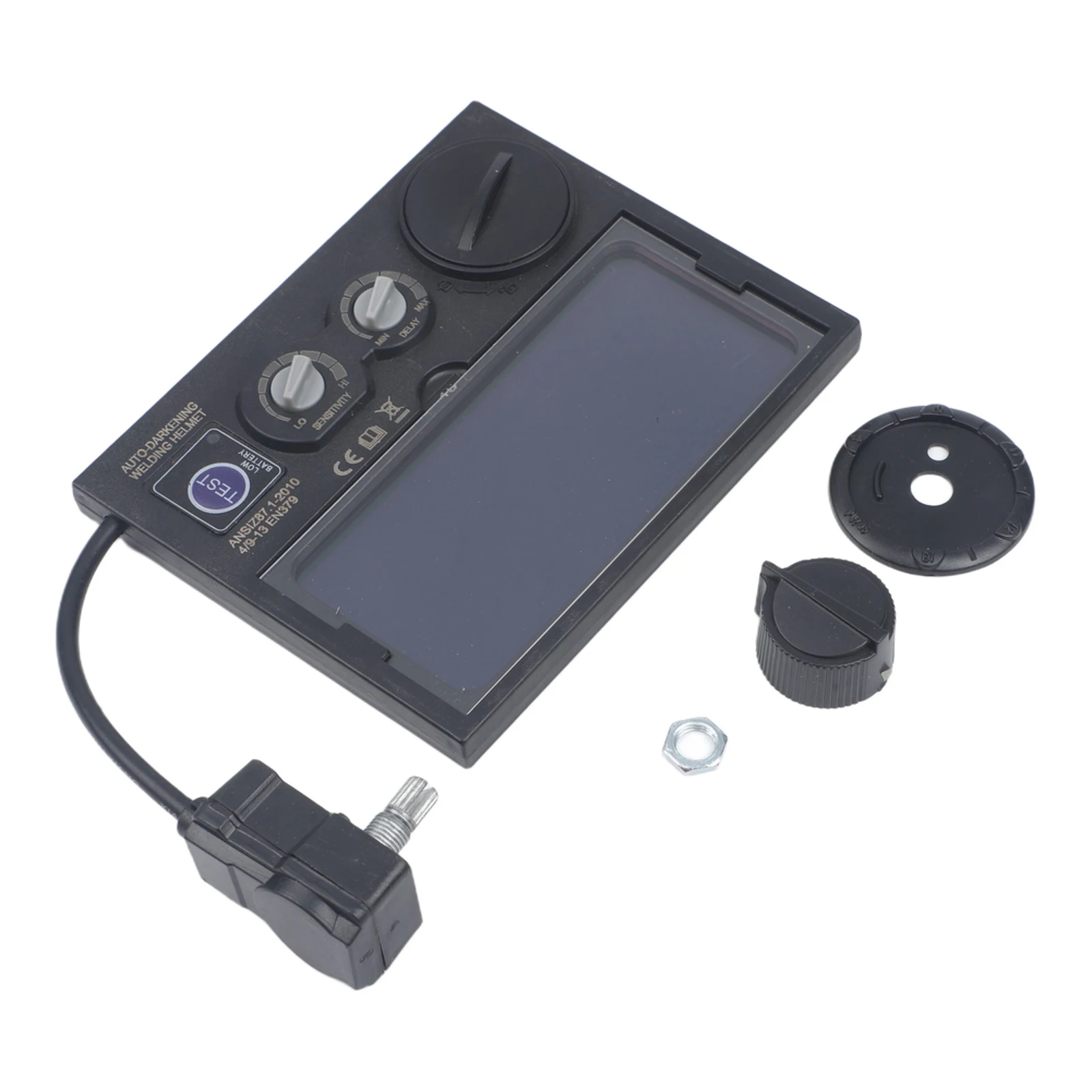 Auto Darkening Welding Lens Featuring Quick Switching and External Shade Control from Level 9 to 13 for Optimal Eye Protection