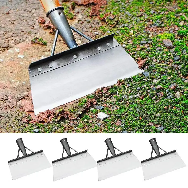 Multifunctional Cleaning Shovel Ergonomic Metal Lightweight Flat Cleaning Shovel Portable Sturdy Gardening Supplies