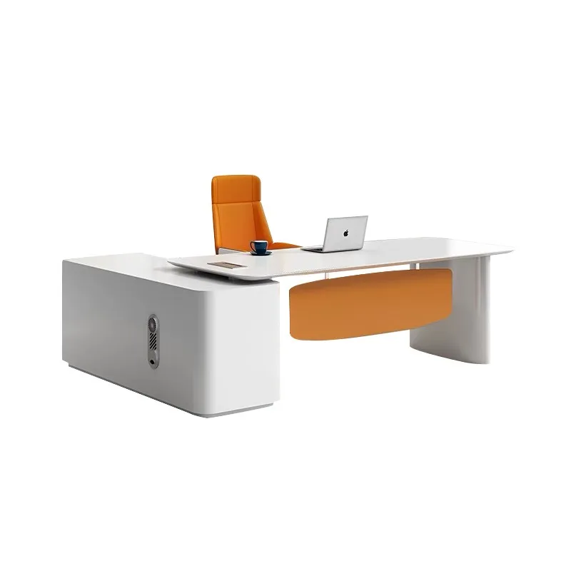 

Модный стол руководителя, женский, в стиле лайт-люкс, для офиса, современный, простой, для начальника, для работы