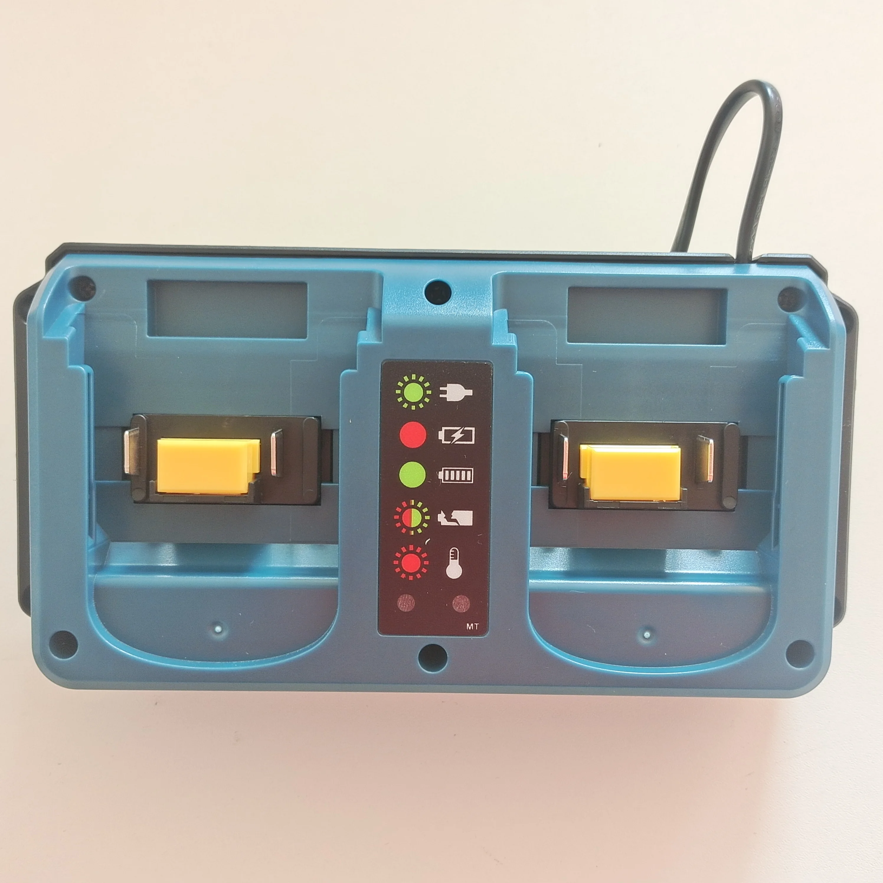 compatible with Makita Li-ion Battery Dual Port Charger For Makita 14.4V 18V Bl1815 BL1830 Bl1840 BL1860B BL1850B BL1430 DC18RC